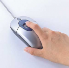 指紋認証マウスの使用例
