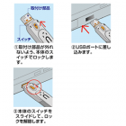 USBコネクタ取り付けセキュリティの使用例